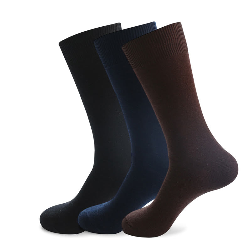 Plus Size Durable Solid Crew Socks(7 Pairs)