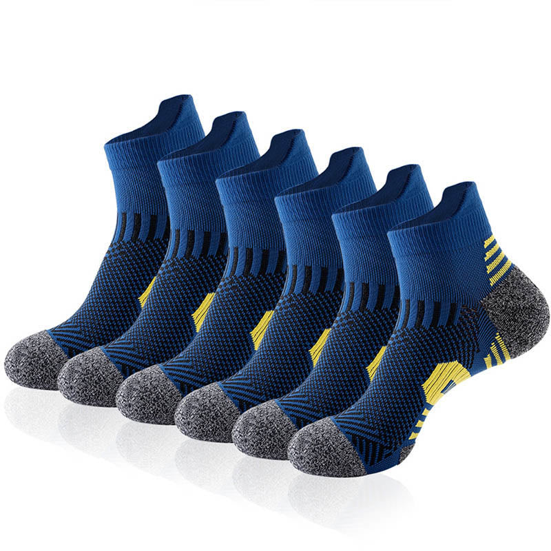 Plusock Plus Size Hiking Ankle Compression Socks(6 Pairs)