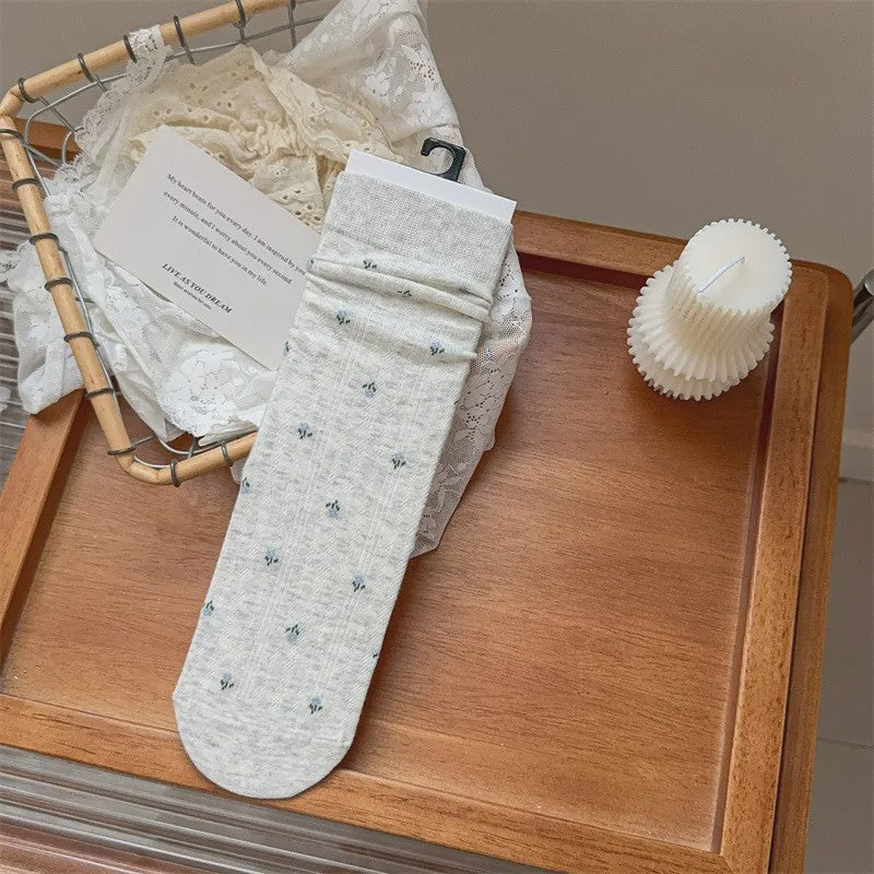 Plusock Casual Cotton Blend Crew Socks(5 Pairs) - Light Gray - EU35-40 (US2-7) - image 7