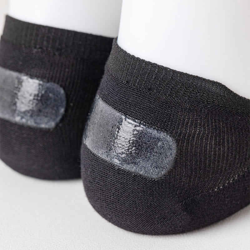 Plus Size Mesh Elasticity No Show Socks(5 Pairs)