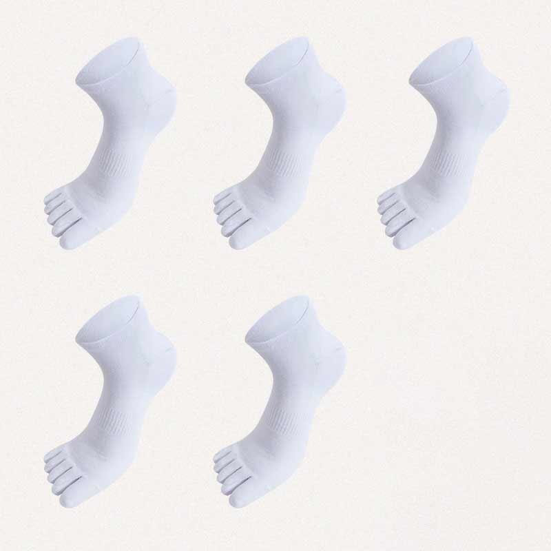 Plus Size Five Toes Antibacterial Alignment Socks(5 Pairs)