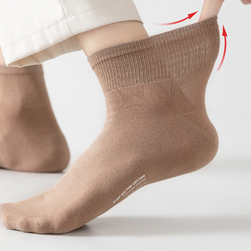 Plus Size Soft Cotton Quarter Socks (3 Pairs)