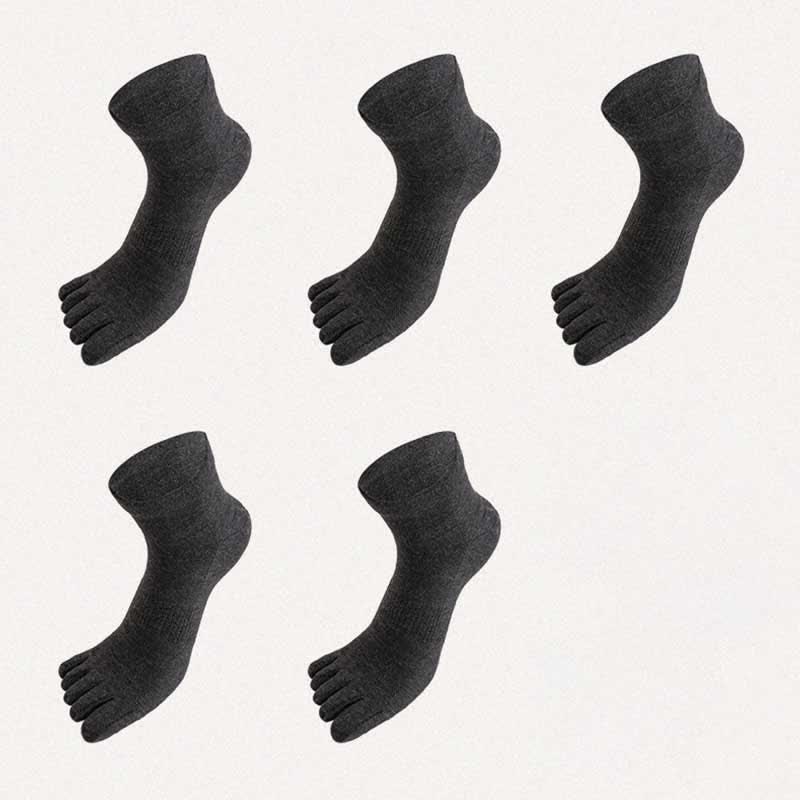 Plus Size Five Toes Antibacterial Alignment Socks(5 Pairs)