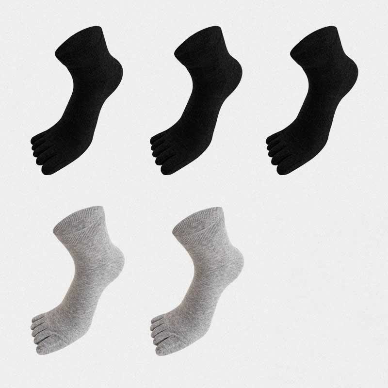 Plus Size Five Toes Antibacterial Alignment Socks(5 Pairs)