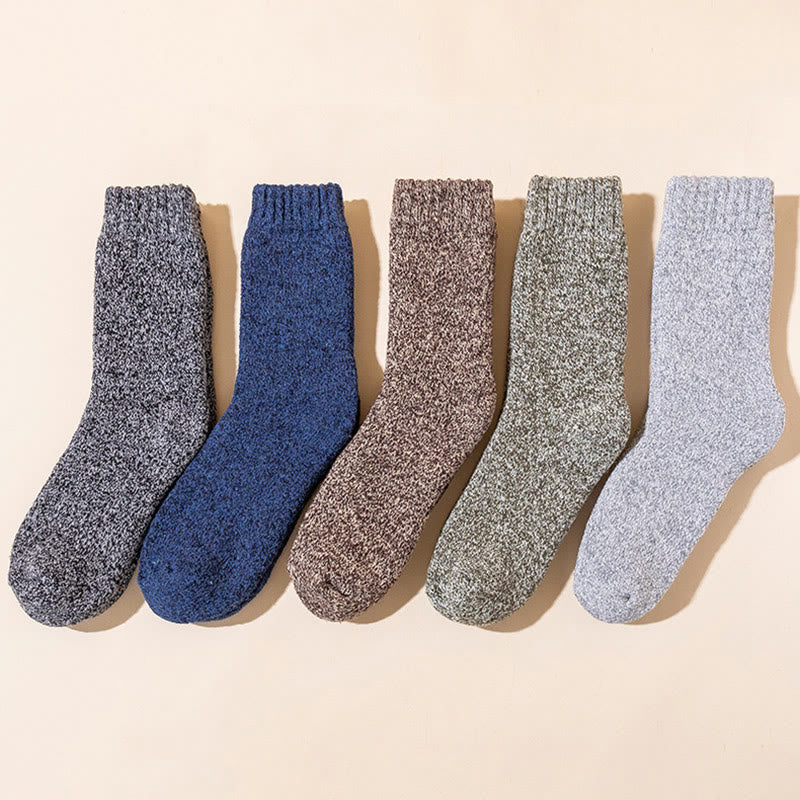 Plus Size Thickened Thermal Quarter Socks(5 Pairs)