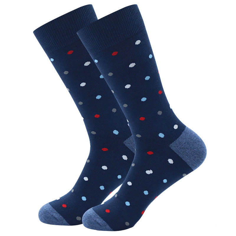 Rudder Pattern Funny Crew Socks(5 Pairs)