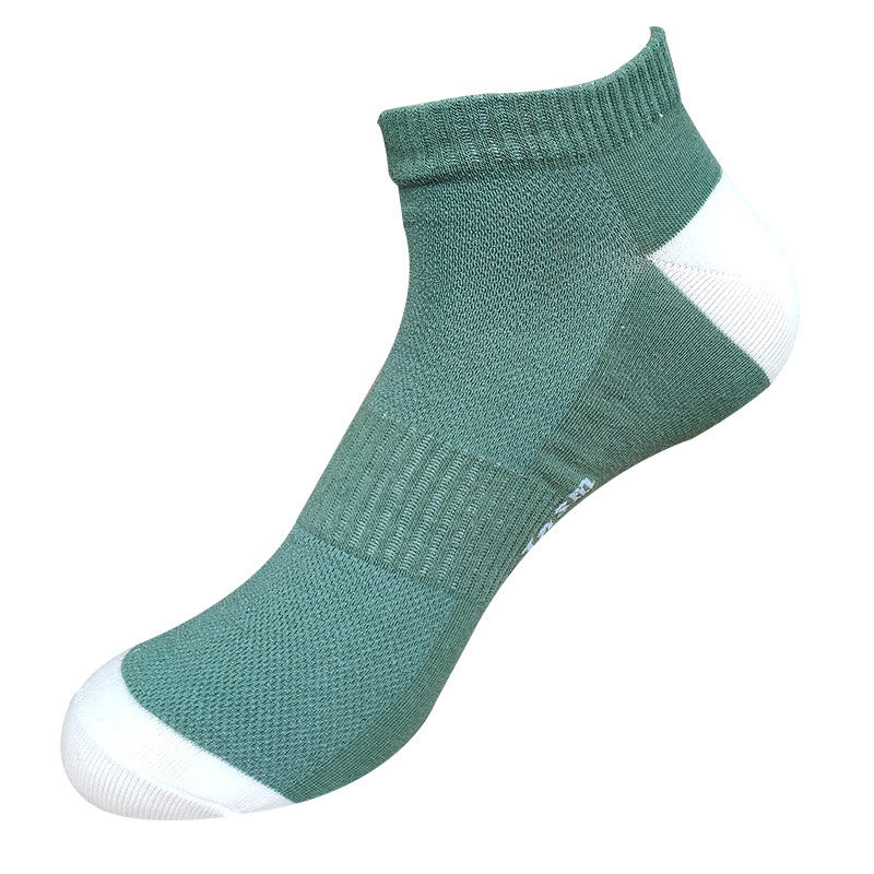 Plus Size Letter Mesh Ankle Socks(5 Pairs)