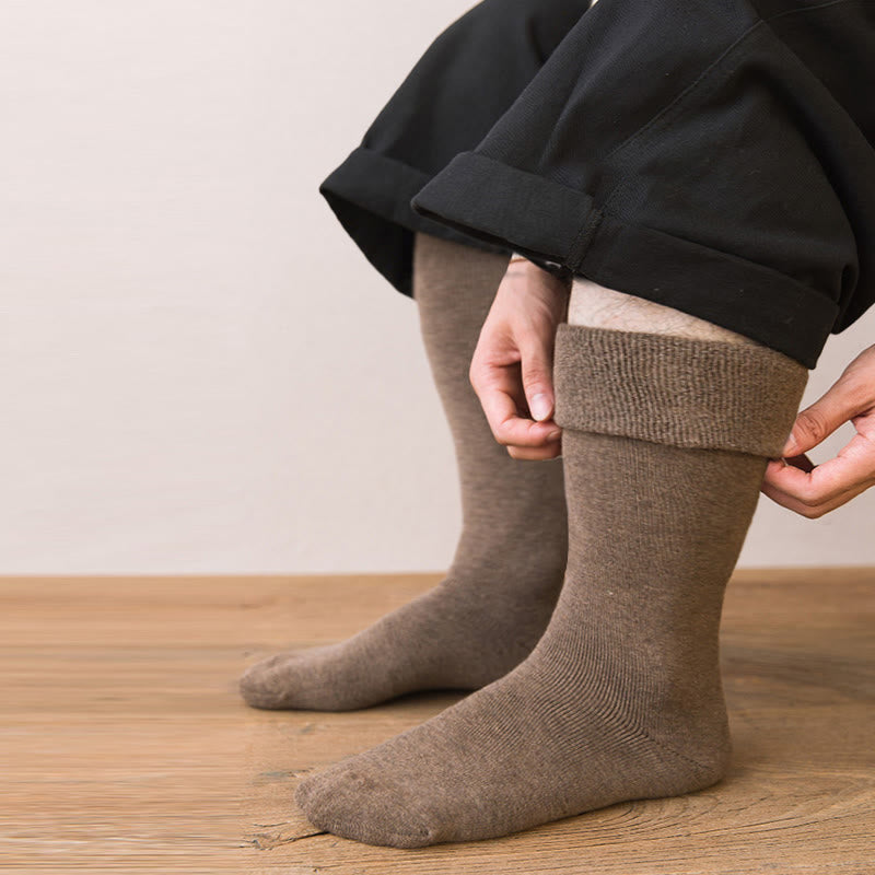 Plus Size Thickened Thermal Knee High Socks(5 Pairs)