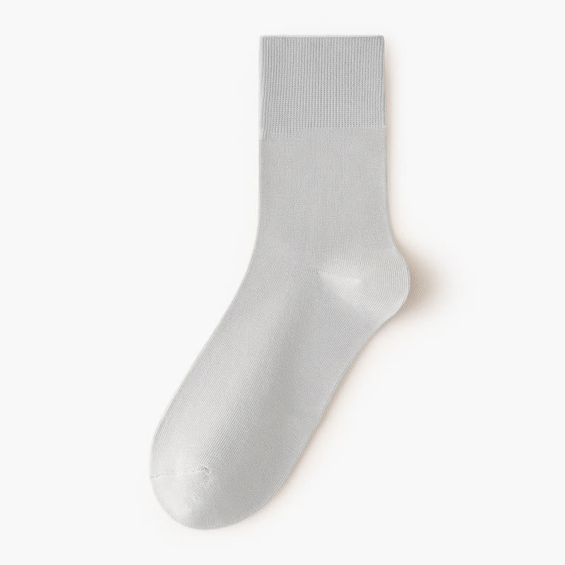 Solid Color High Elastic Quarter Socks(5 Pairs)