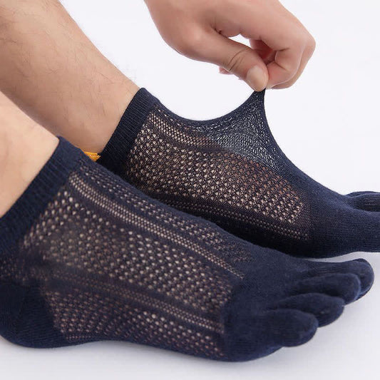 Plusock Plus Size Five Toes Cotton Alignment Socks(4 Pairs)