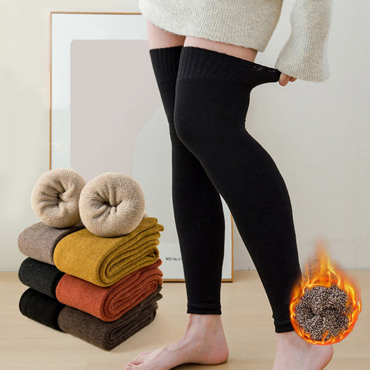 Plusock Plus Size Thigh High Toeless Sleeve(7 Pairs)
