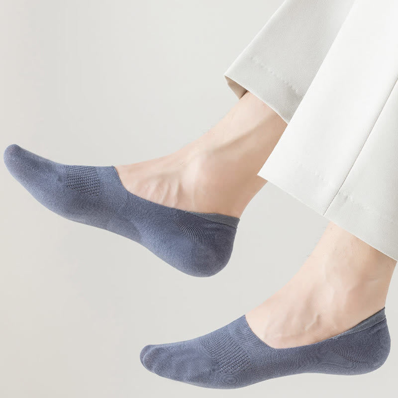 Plus Size Mesh Elasticity No Show Socks(5 Pairs)