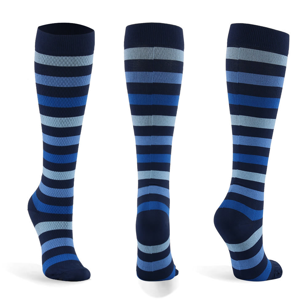 Striped Series Casual Compression Socks(6 Pairs)