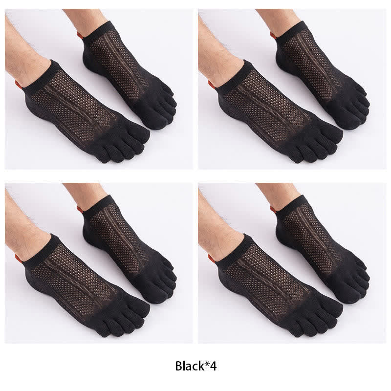 Plus Size Five Toes Cotton Alignment Socks(4 Pairs)