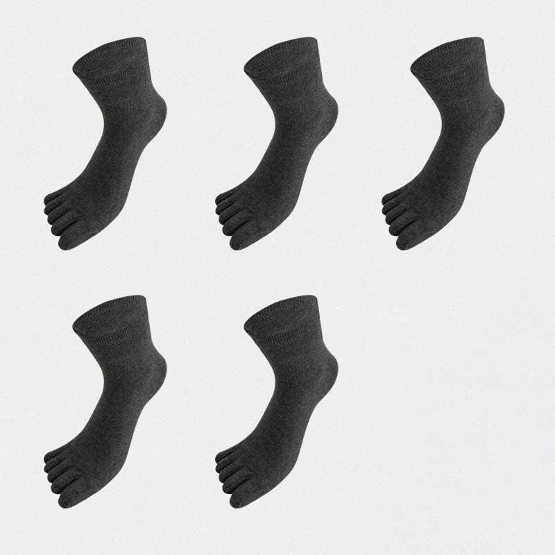 Plus Size Five Toes Antibacterial Alignment Socks(5 Pairs)