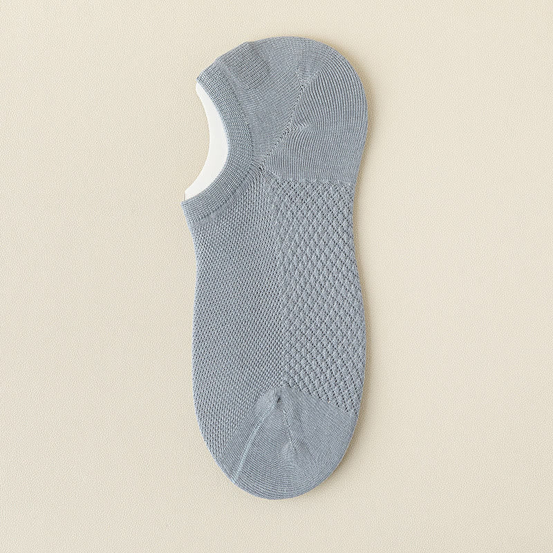 Plus Size Mesh Massage No Show Socks(5 Pairs)