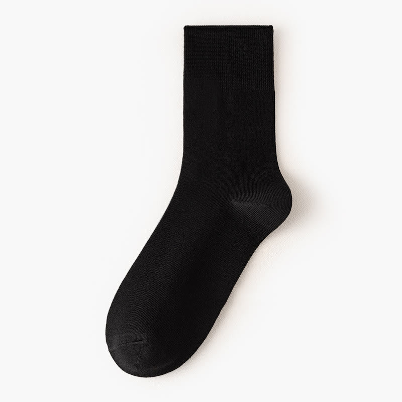 Solid Color High Elastic Quarter Socks(5 Pairs)