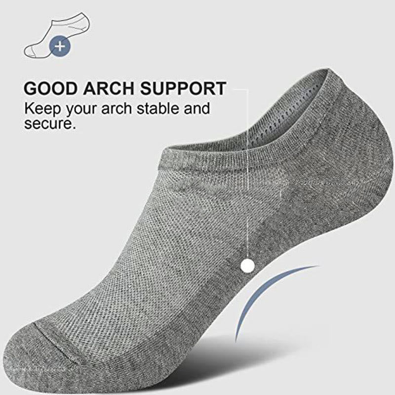 Plus Size Mesh No Show Socks(3 Pairs)