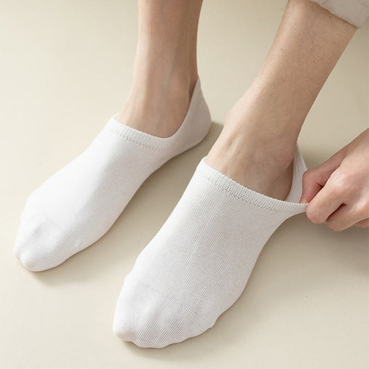 Plusock Plus Size Non-Slip No Show Socks(5 Pairs)
