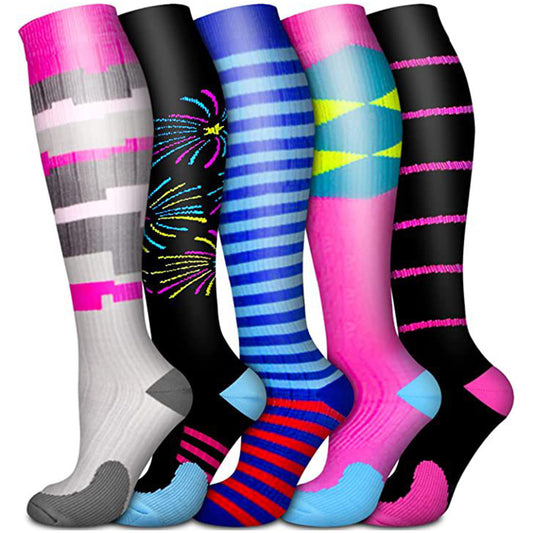 Plusock Fireworks Compression Socks(5 Pairs)