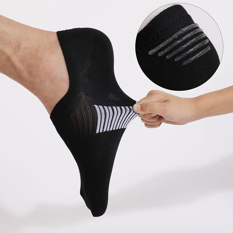 Plus Size Classic Color Breathableal Ankle Socks(6 Pairs)