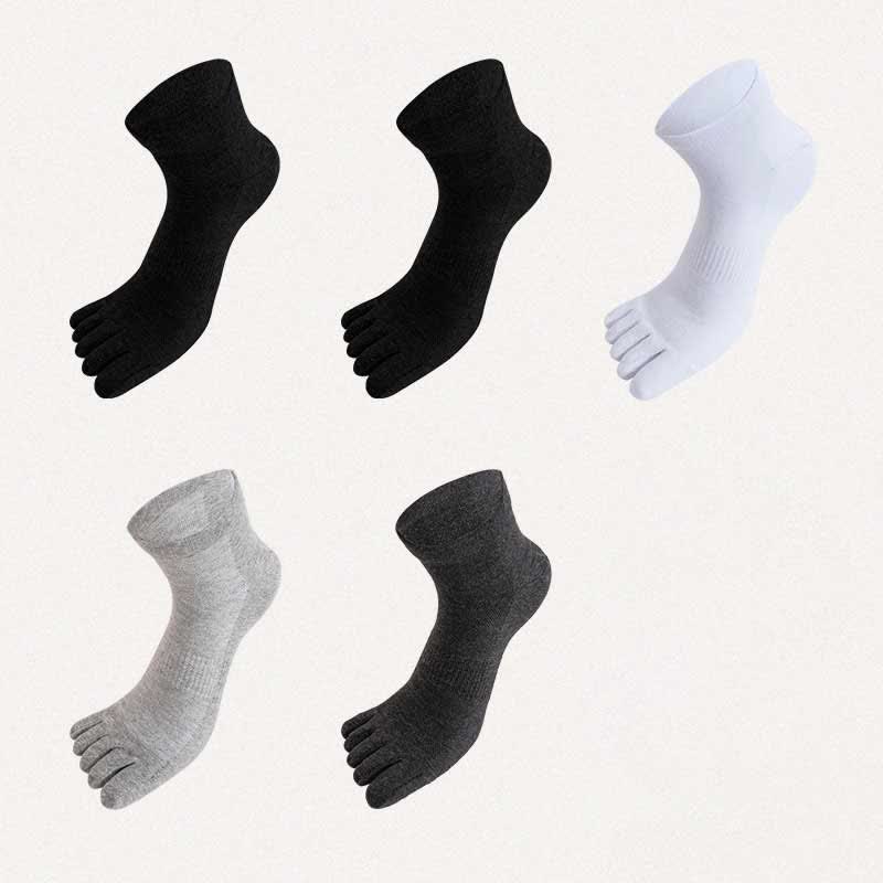 Plus Size Five Toes Antibacterial Alignment Socks(5 Pairs)