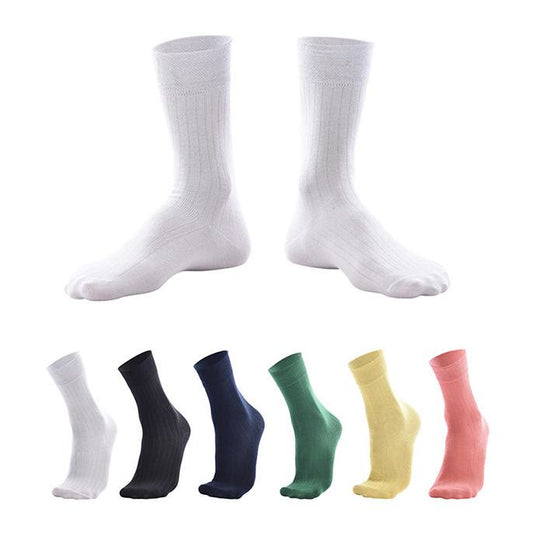 Plusock Candy Color Breathable Crew Socks(6 Pairs)