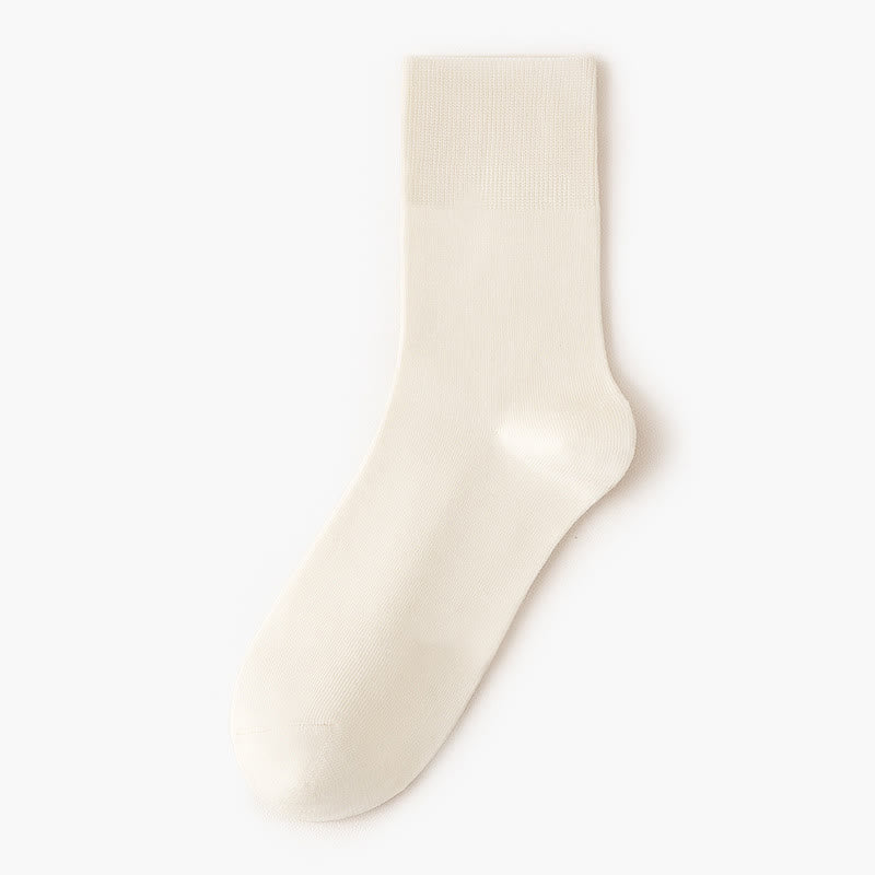 Solid Color High Elastic Quarter Socks(5 Pairs)
