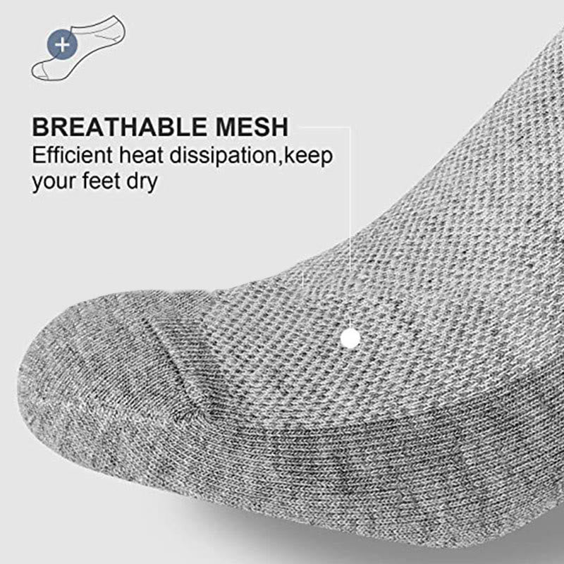 Plus Size Mesh No Show Socks(3 Pairs)