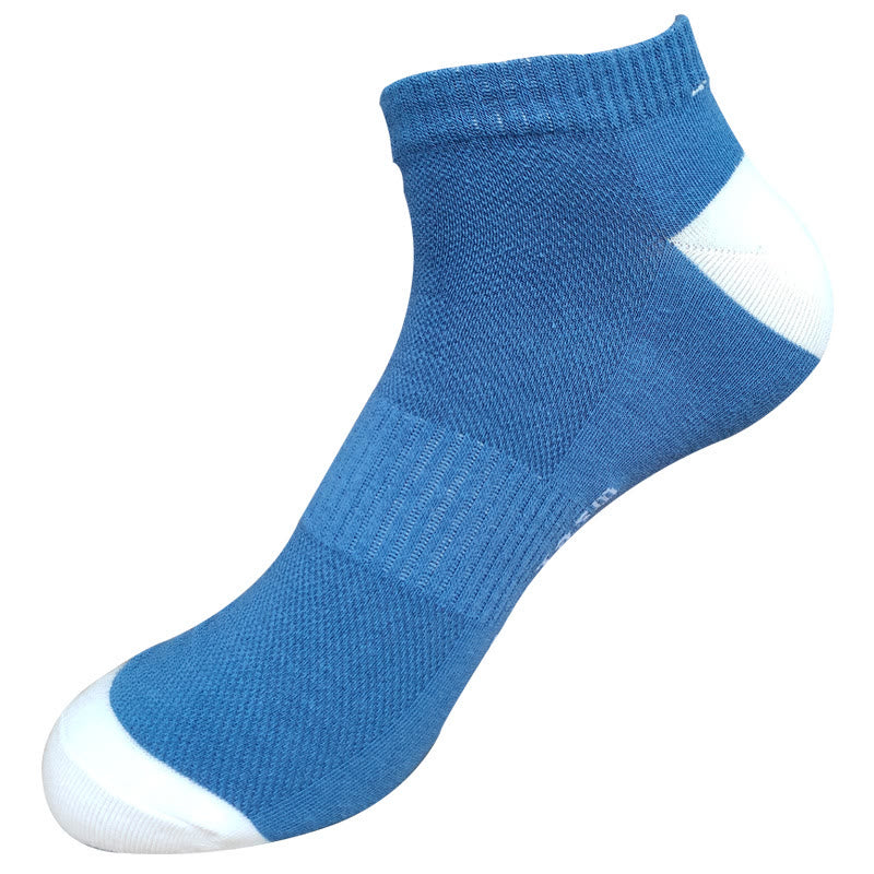 Plus Size Letter Mesh Ankle Socks(5 Pairs)
