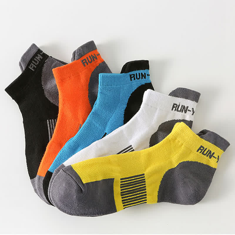 Plus Size Athletic Running Ankle Compression Socks(5 Pairs)