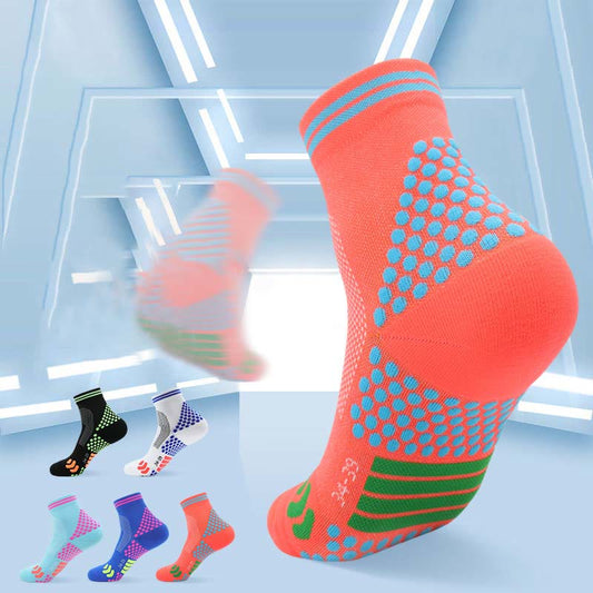 Plusock High Elasticity Professional Sport Quarter Compression Socks(3 Pairs)