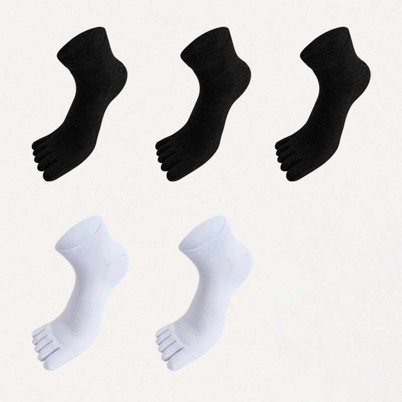 Plus Size Five Toes Antibacterial Alignment Socks(5 Pairs)