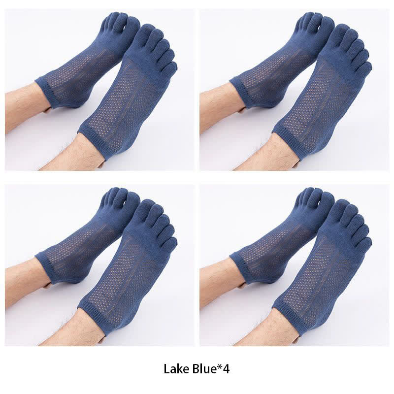 Plus Size Five Toes Cotton Alignment Socks(4 Pairs)