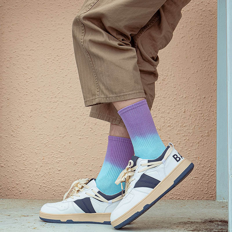 Plus Size Fashion Gradient Color Quarter Socks(5 Pairs)
