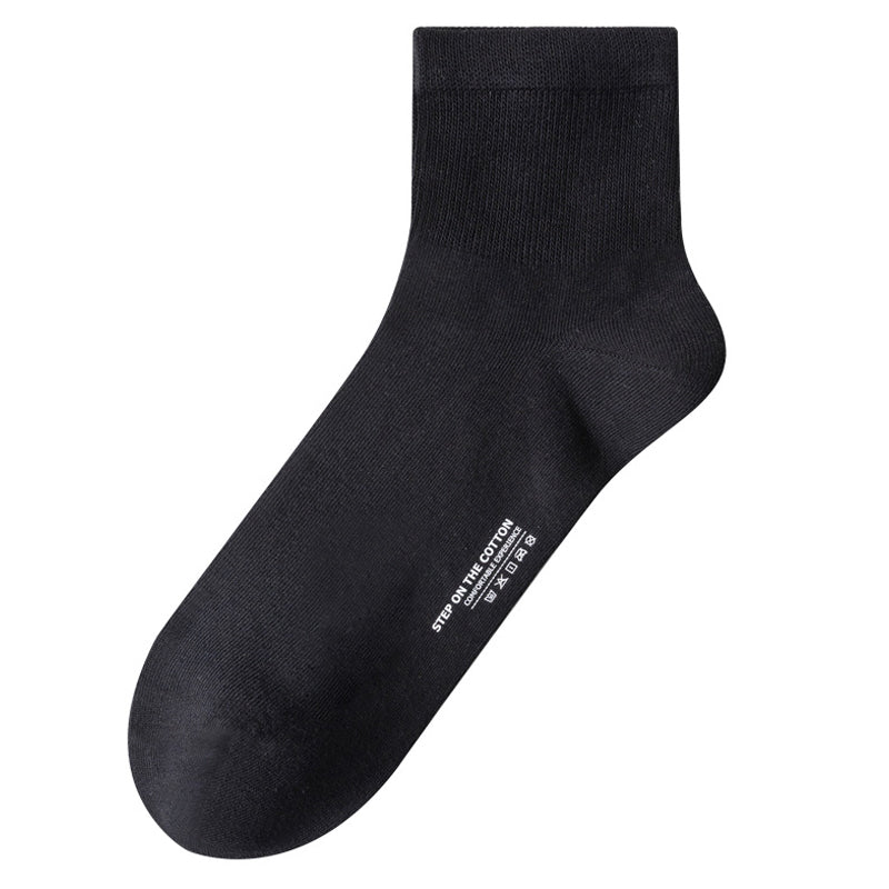 Plus Size Soft Cotton Quarter Socks (3 Pairs)