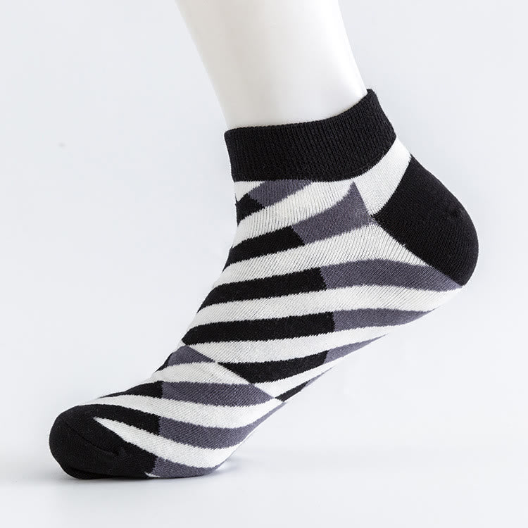 Plus Size Tree Ankle Socks(5 Pairs)