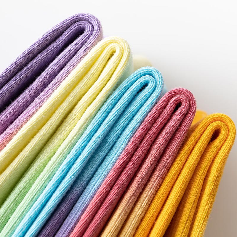 Plusock Fashion Gradient Color Quarter Socks(5 Pairs)