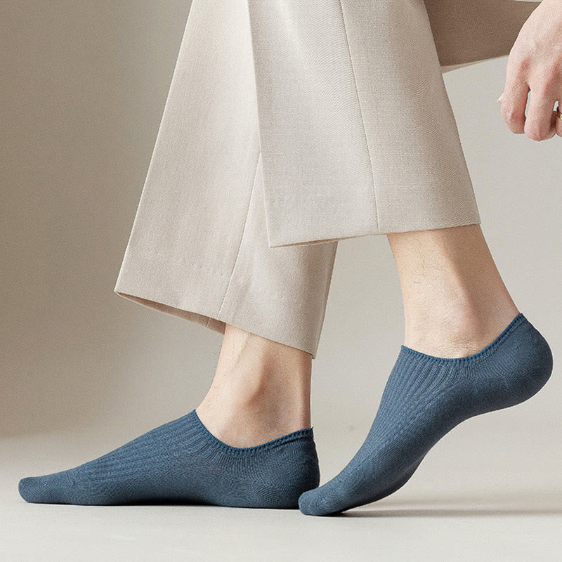 Plus Size Deodorant No Show Socks(5 Pairs)