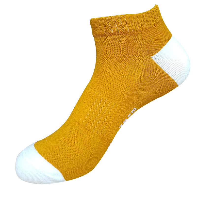 Plus Size Letter Mesh Ankle Socks(5 Pairs)