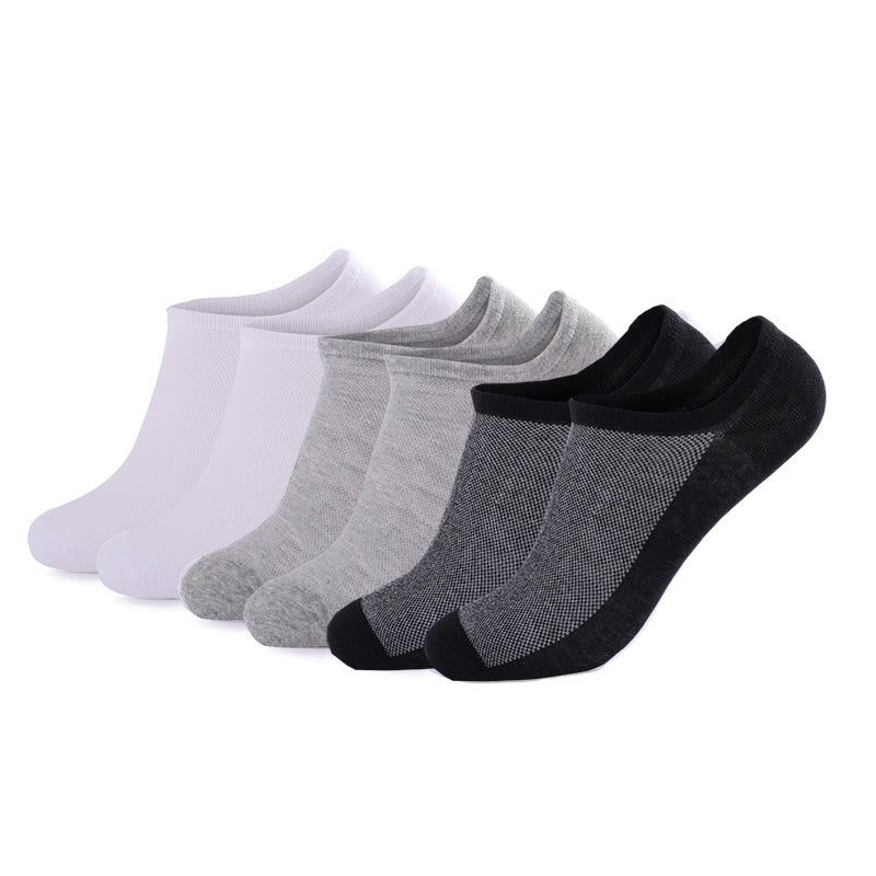 Plus Size Mesh No Show Socks(3 Pairs)