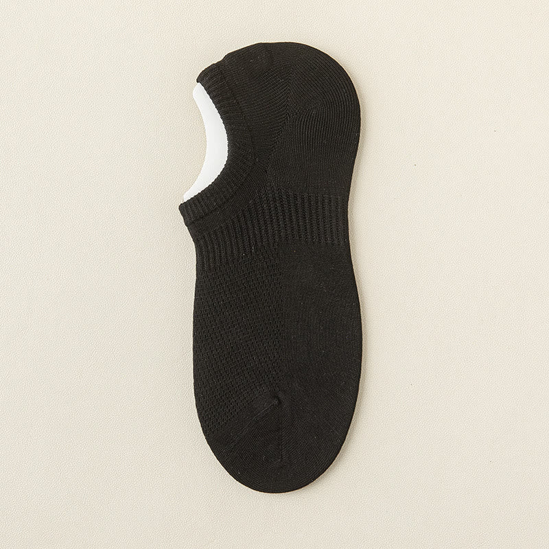 Plus Size Mesh Cotton No Show Socks(5 Pairs)