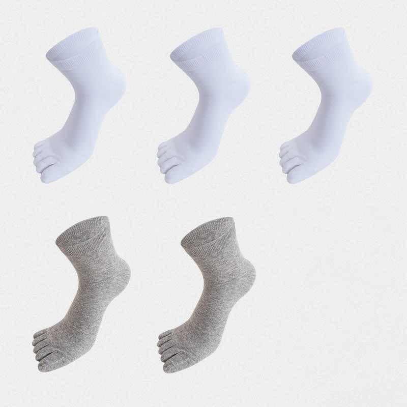 Plus Size Five Toes Antibacterial Alignment Socks(5 Pairs)