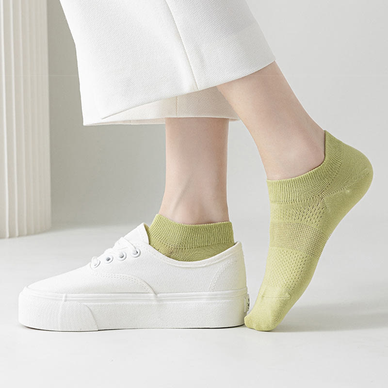 Plus Size Breathable Mesh Ankle Socks(8 Pairs)