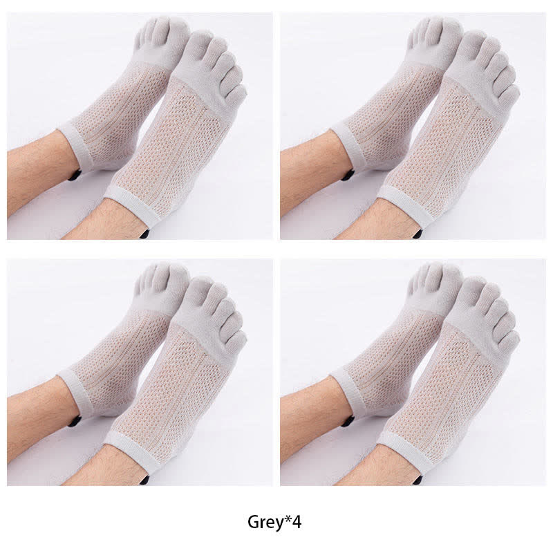 Plus Size Five Toes Cotton Alignment Socks(4 Pairs)