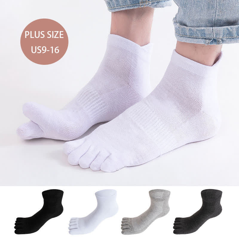 Plus Size Five Toes Antibacterial Alignment Socks(5 Pairs)