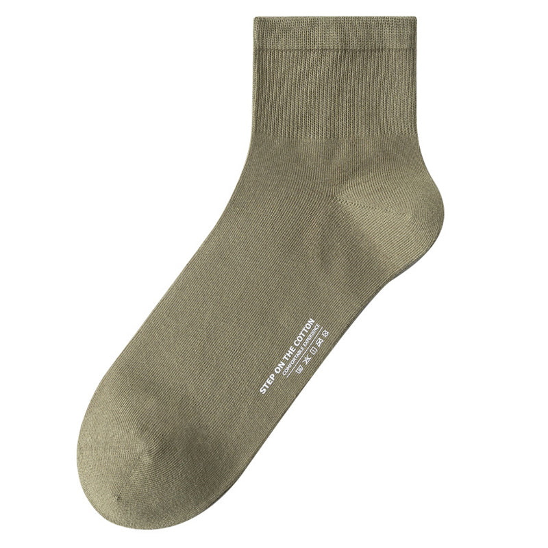 Plus Size Soft Cotton Quarter Socks (3 Pairs)