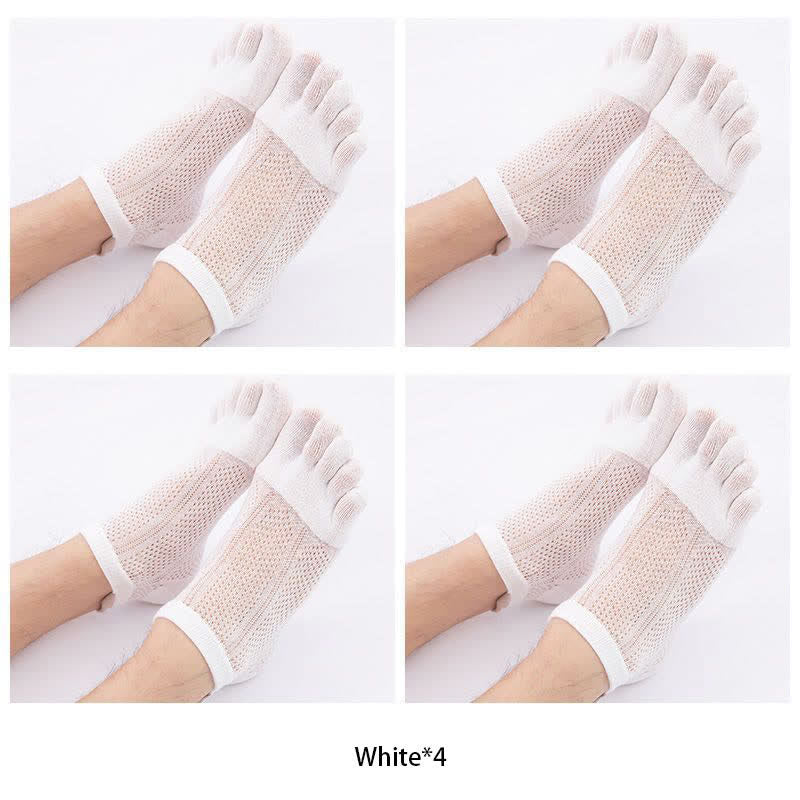 Plus Size Five Toes Cotton Alignment Socks(4 Pairs)