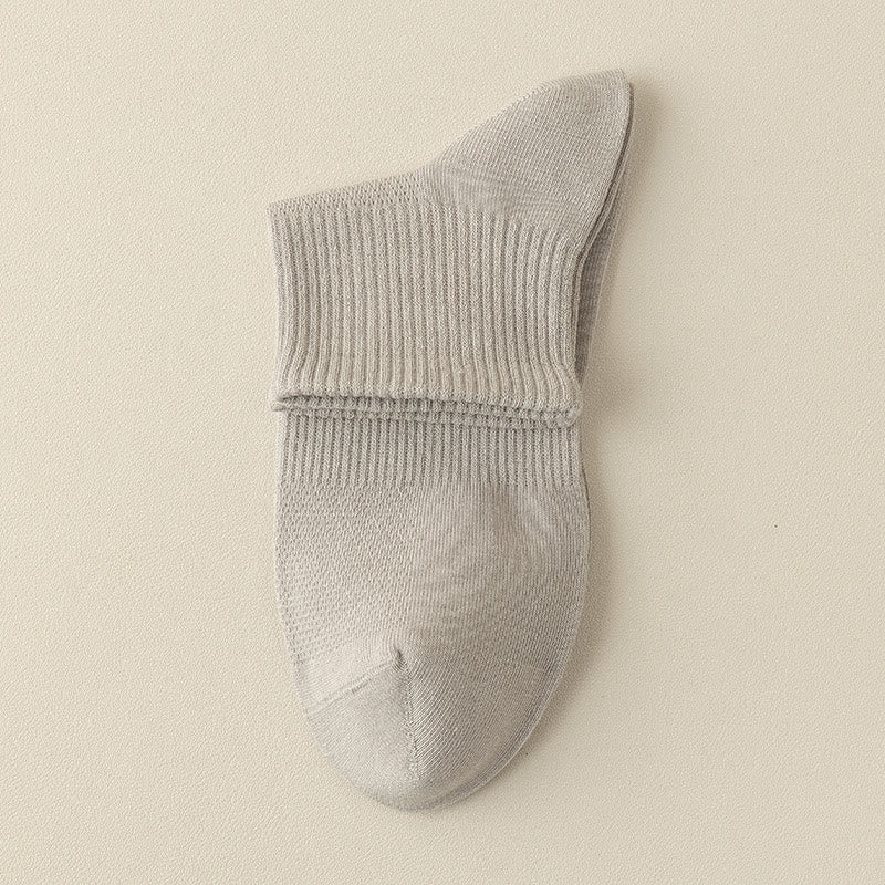 Plus Size Seamless Mesh Quarter Socks(5 Pairs)