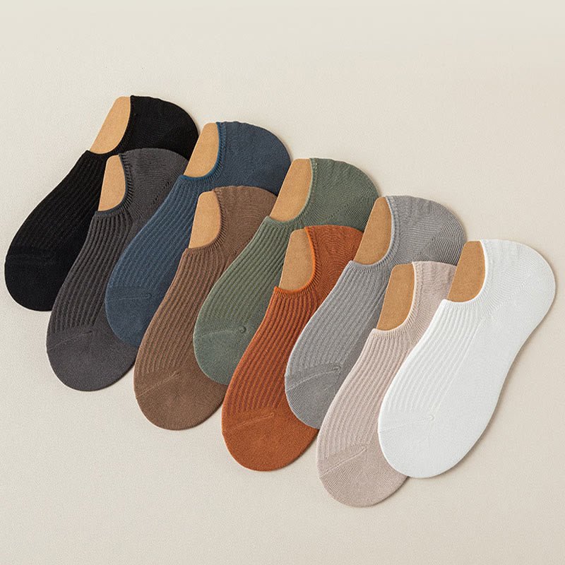 Plus Size Deodorant No Show Socks(5 Pairs)